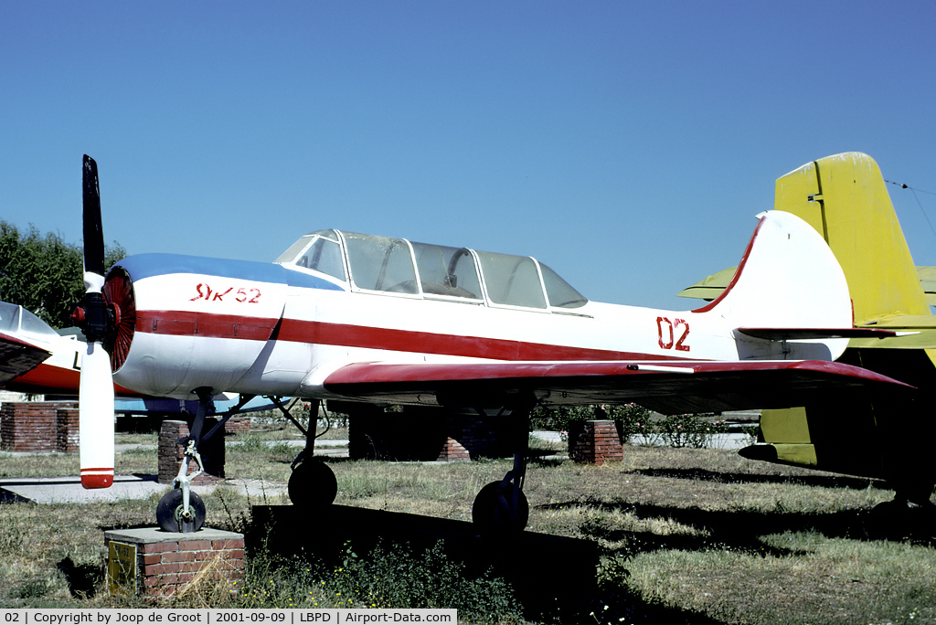 02, 1980 Yakovlev Yak-52 C/N 800502, Preserved in the Krumovo museum