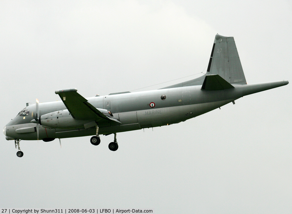 27, Dassault ATL-2 Atlantique 2 C/N 27, Passing over rwy 32L for exercice...