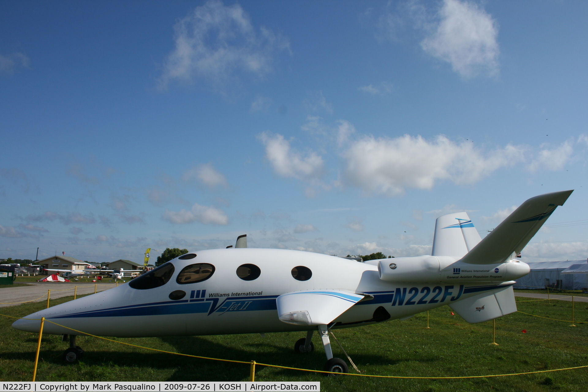 N222FJ, 1997 Scaled Composites 271 V-Jet II C/N 001, Scaled Composites 271