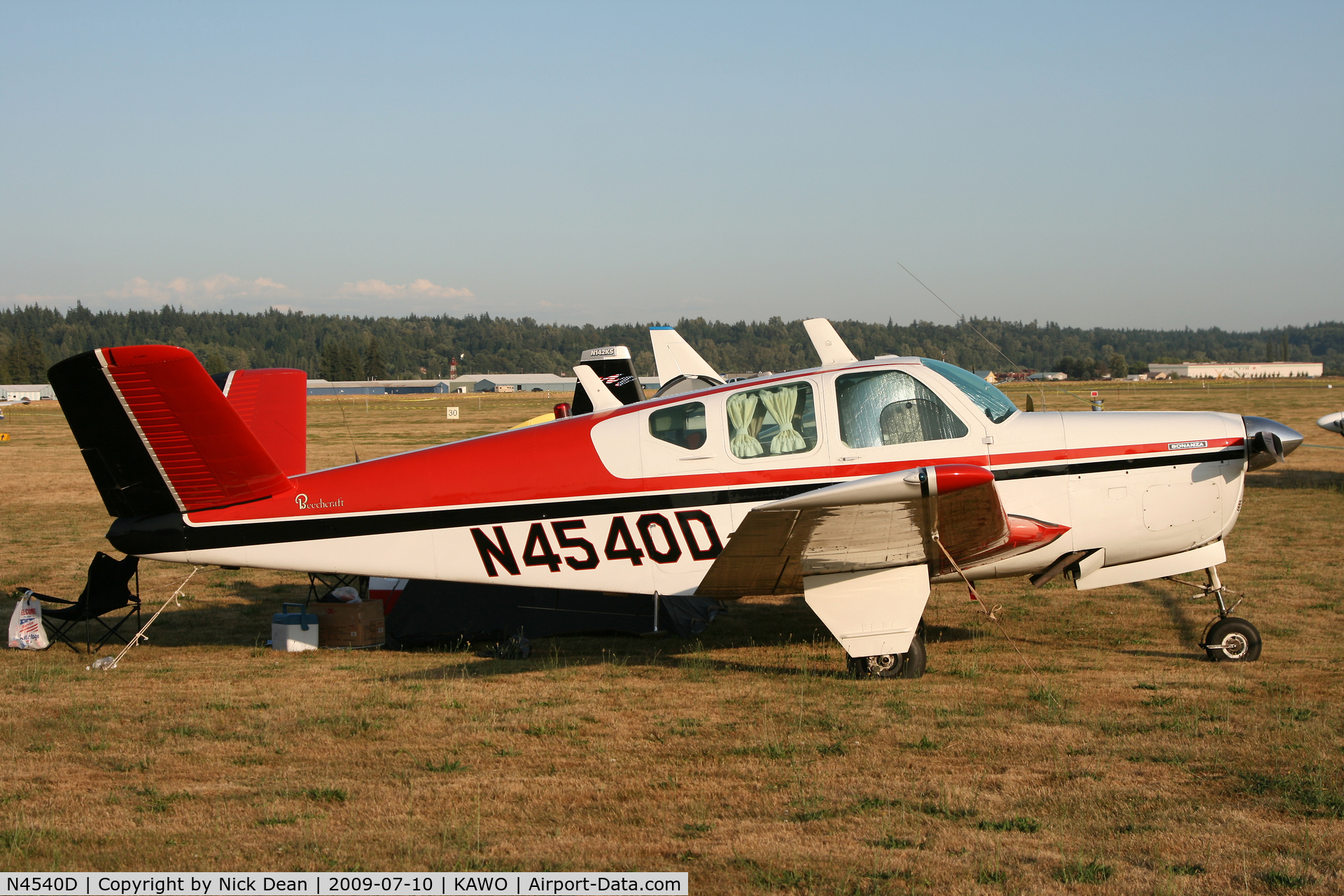 N4540D, 1956 Beech G35 Bonanza C/N D-4716, KAWO