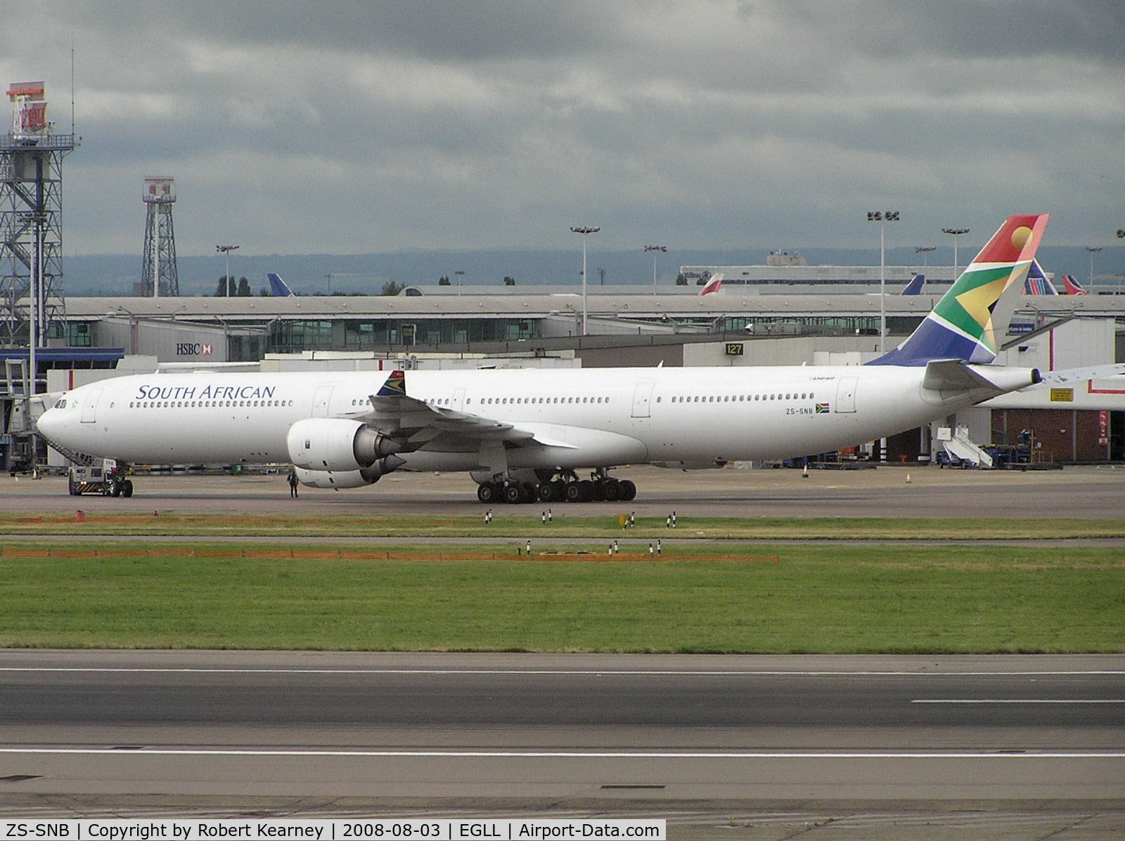 ZS-SNB, 2002 Airbus A340-642 C/N 417, Sotuh African starting up