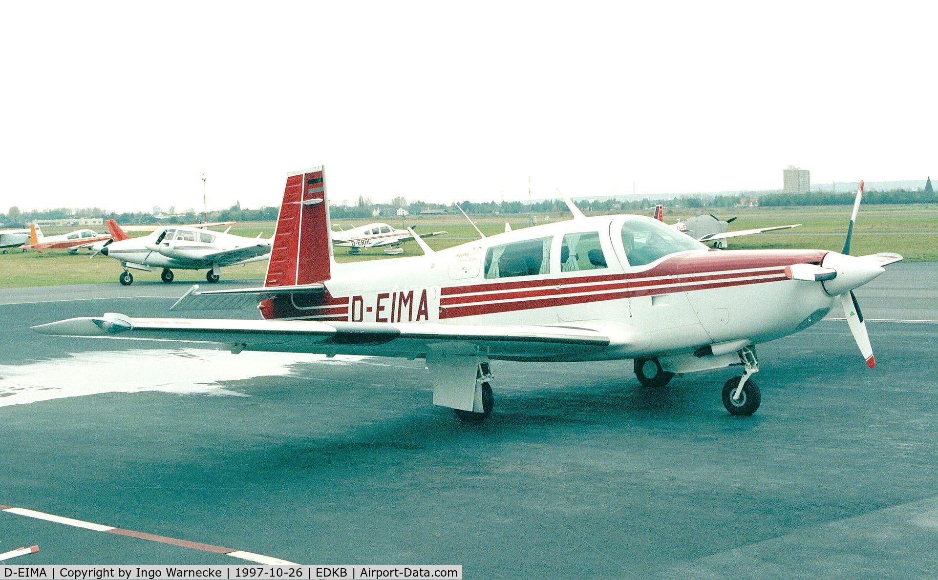 D-EIMA, 1984 Mooney M20K C/N 25-0805, Mooney M20K Model 231 Special Edition at Bonn-Hangelar airfield