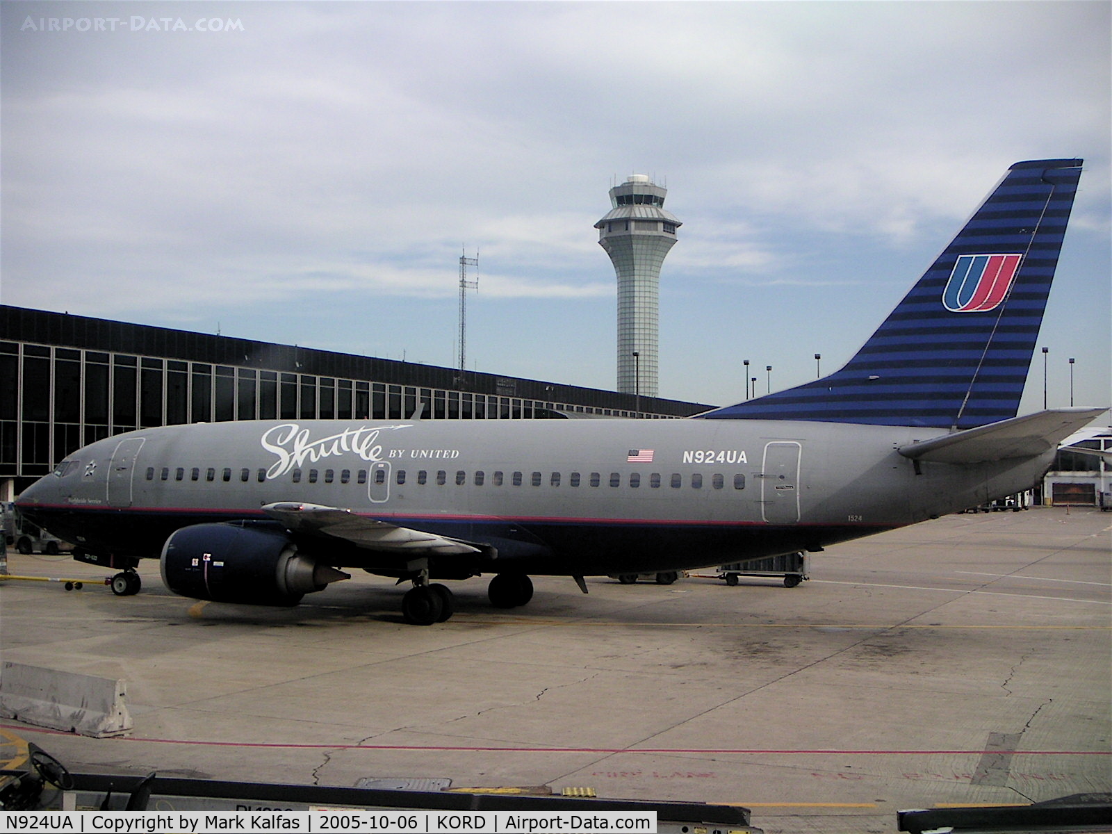 N924UA, 1992 Boeing 737-522 C/N 26645, United Airlines 