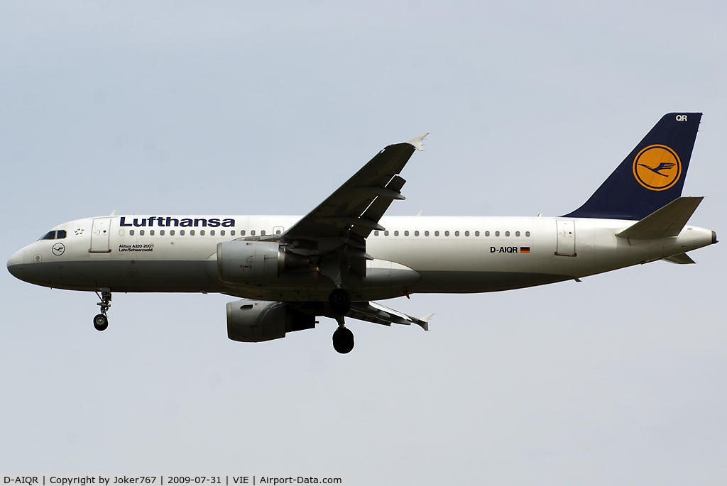 D-AIQR, 1992 Airbus A320-211 C/N 382, Lufthansa Airbus A320-211