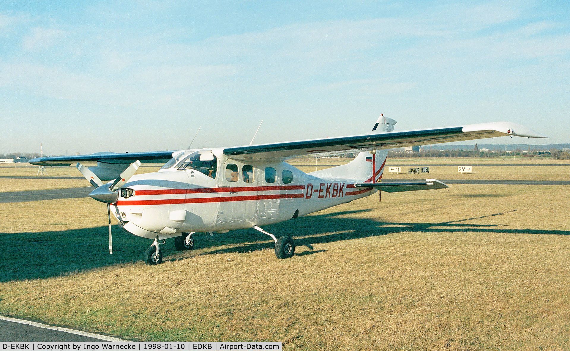 D-EKBK, Cessna P210N Pressurised Centurion C/N P21000661, Cessna P210N Pressurized Centurion II at Bonn-Hangelar airfield