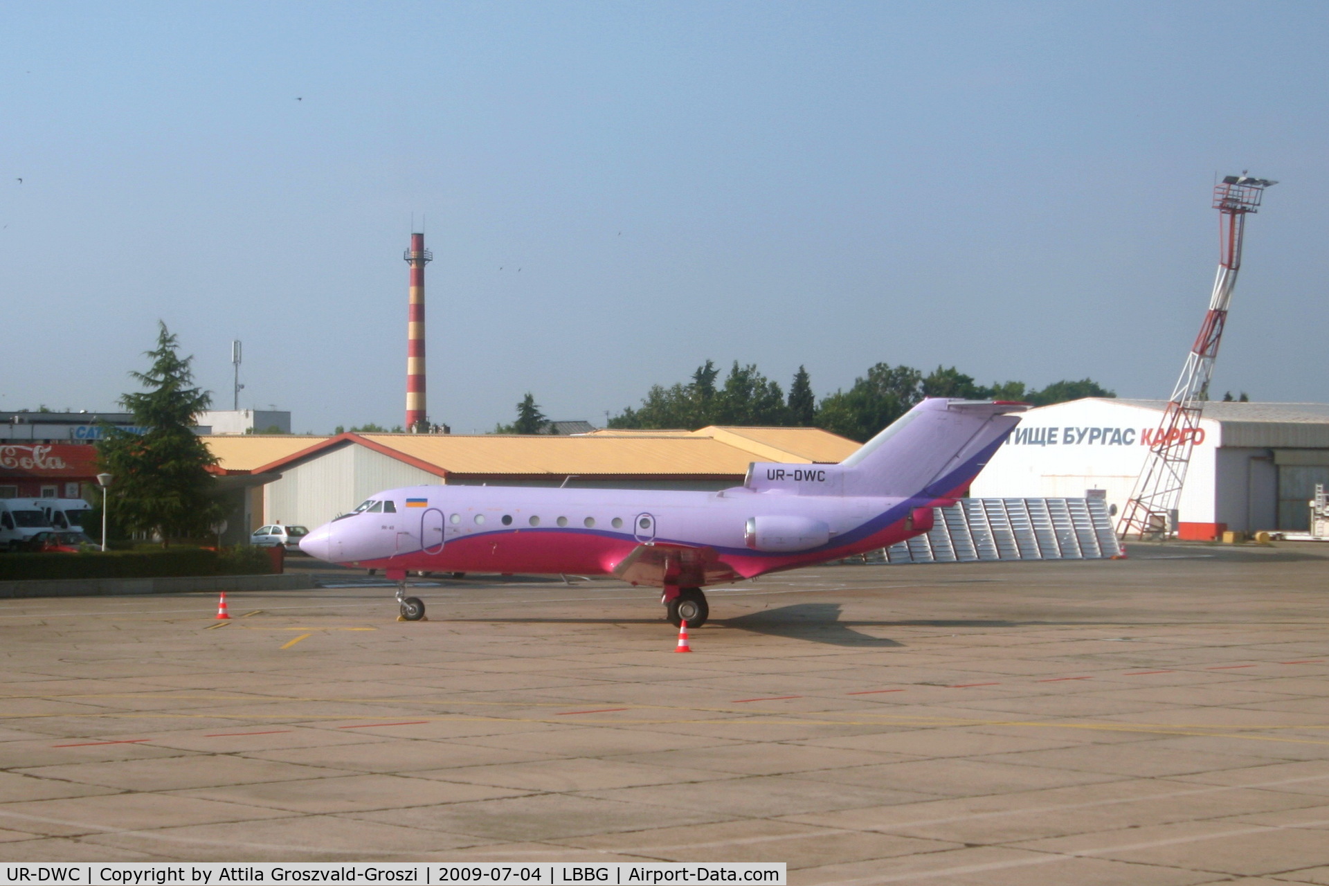 UR-DWC, 1975 Yakovlev Yak-40 C/N 9541144, Burgas International Airport - LBBG - Sarafovo
