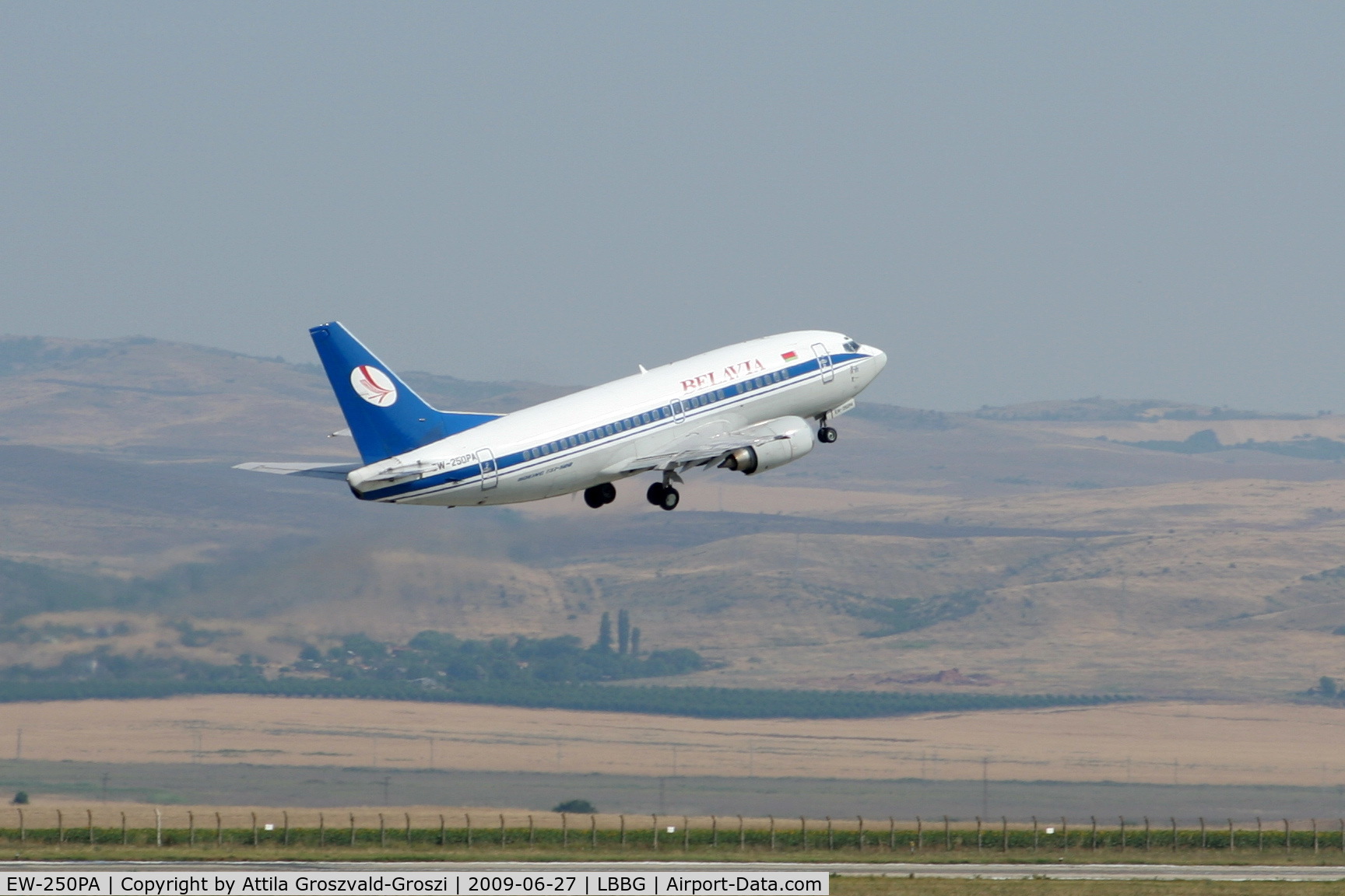 EW-250PA, 1995 Boeing 737-524 C/N 26319, Burgas International Airport - LBBG - Sarafovo