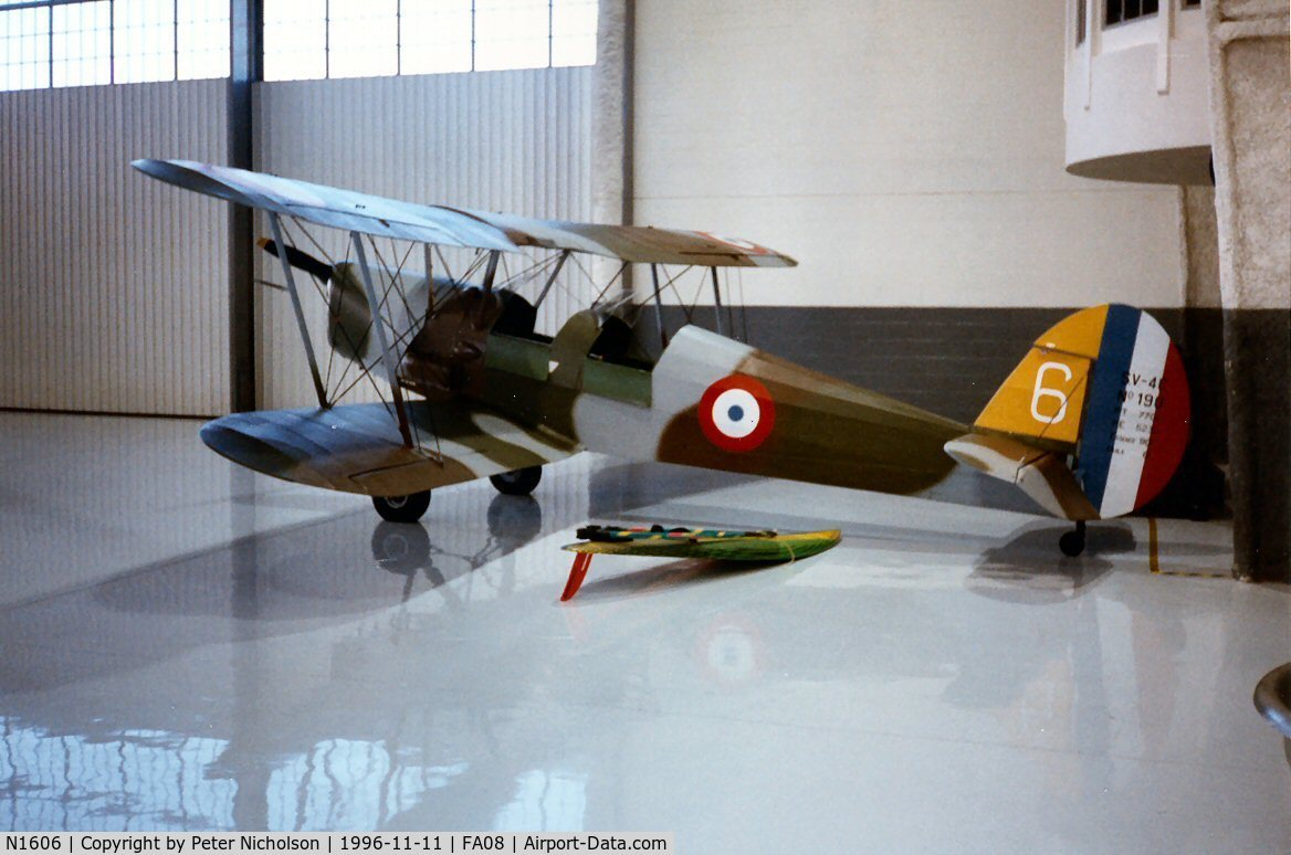 N1606, 1945 Nord Stampe SV-4C C/N 190, This Stampe was seen at the Fantasy of Flight Museum, Polk City in November 1996.