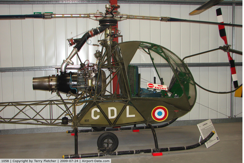 1058, 1959 Sud Ouest SO.1221 Djinn C/N FR108, Aerospatiale SA 321F Exhibited in the International Helicopter Museum , Weston-Super Mare , Somerset , United Kingdom