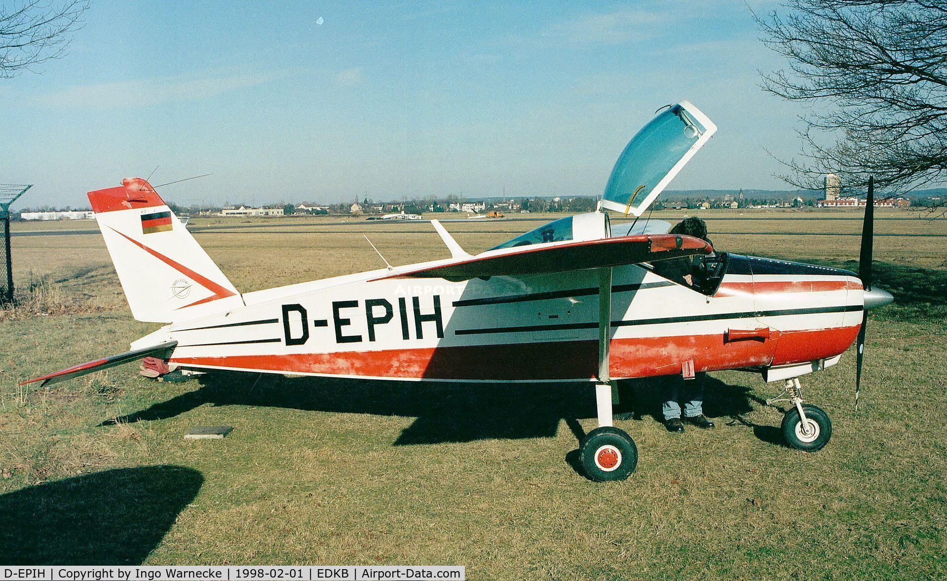 D-EPIH, 1967 Bolkow Bo-208C Junior C/N 674, Bölkow Bo 208C Junior at Bonn-Hangelar airfield