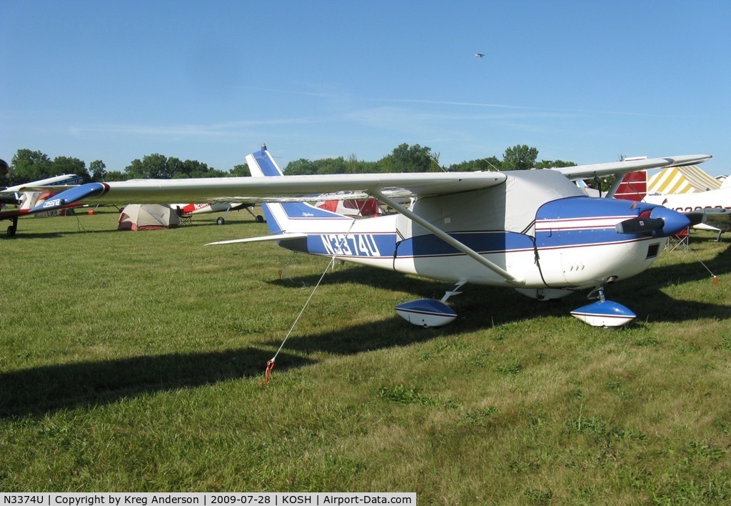 N3374U, 1963 Cessna 182F Skylane C/N 18254774, EAA Airventure 2009