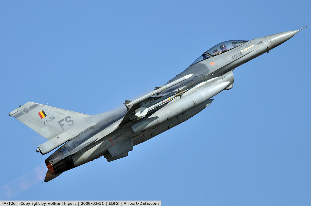 FA-126, SABCA F-16AM Fighting Falcon C/N 6H-126, F-16AM at Florennes TLP 03-09