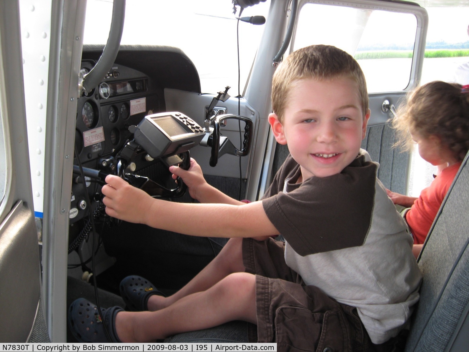 N7830T, 1960 Cessna 172A C/N 47430, Landon & Avery after their 1st plane ride.