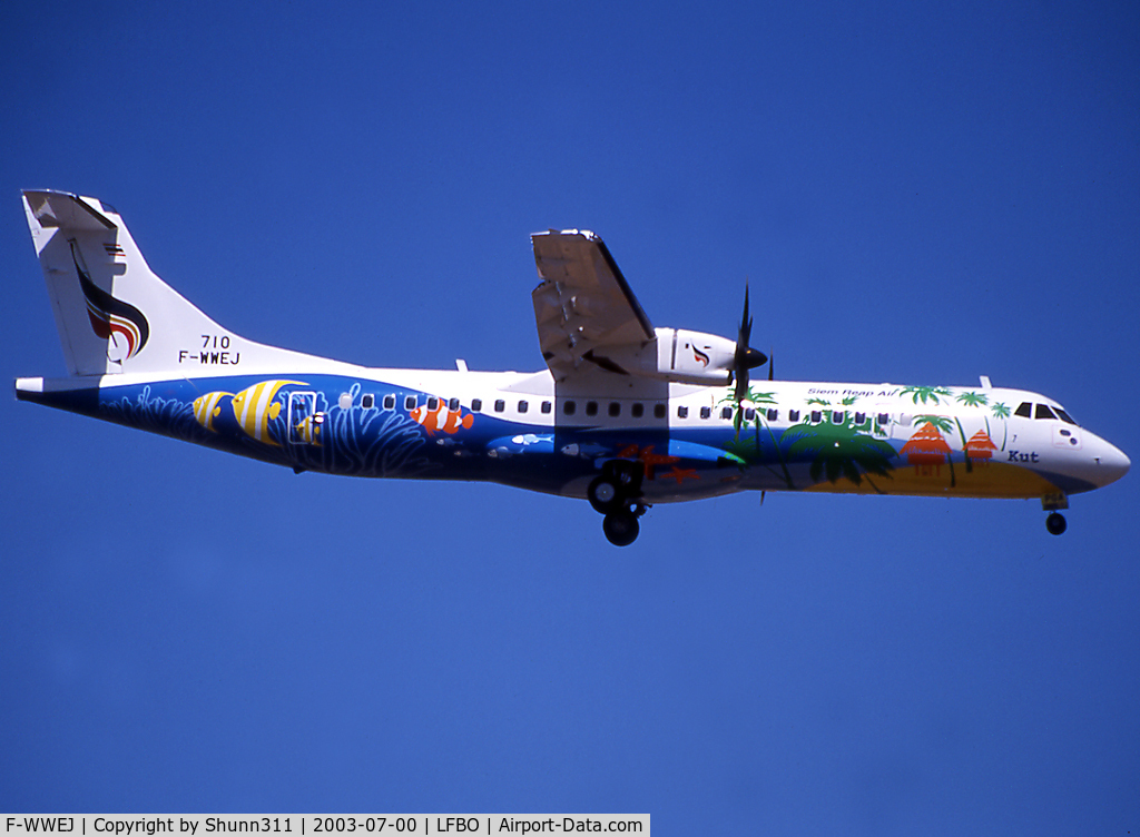 F-WWEJ, 2003 ATR 72-212A C/N 710, C/n 710 - To be HS-PGA