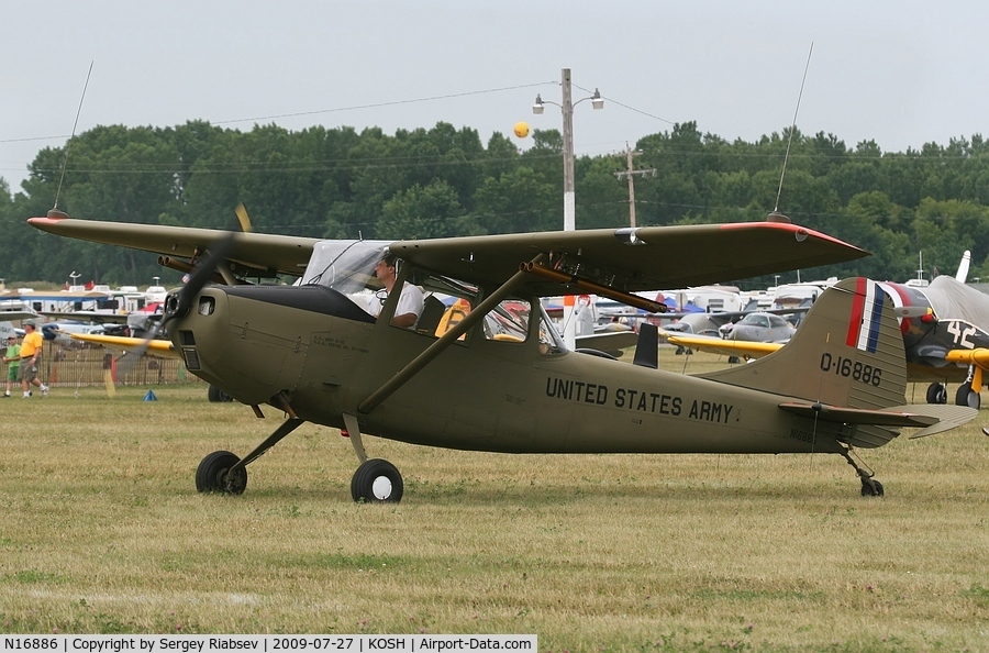 N16886, 1951 Cessna O-1G Bird Dog C/N 22706, EAA AirVenture 2009