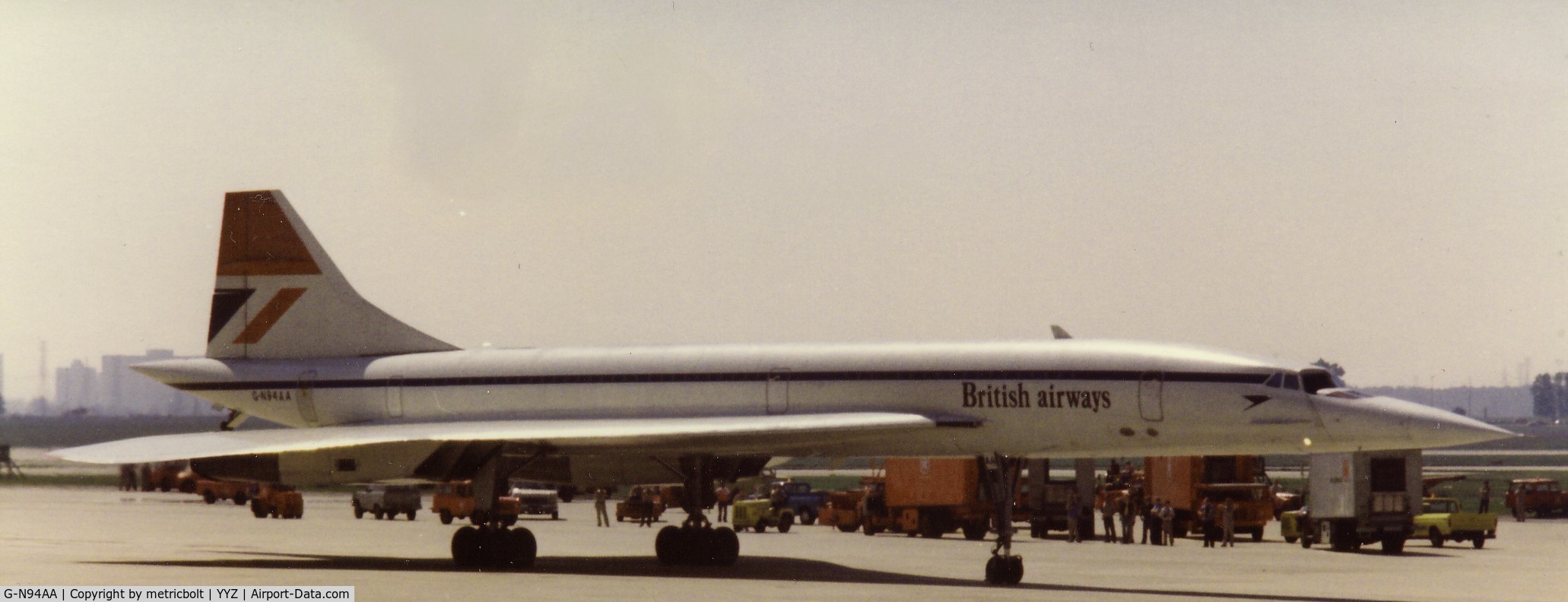 G-N94AA, 1974 Aerospatiale-BAC Concorde 1-102 C/N 100-006, Re-registered as G-BOAA 1980