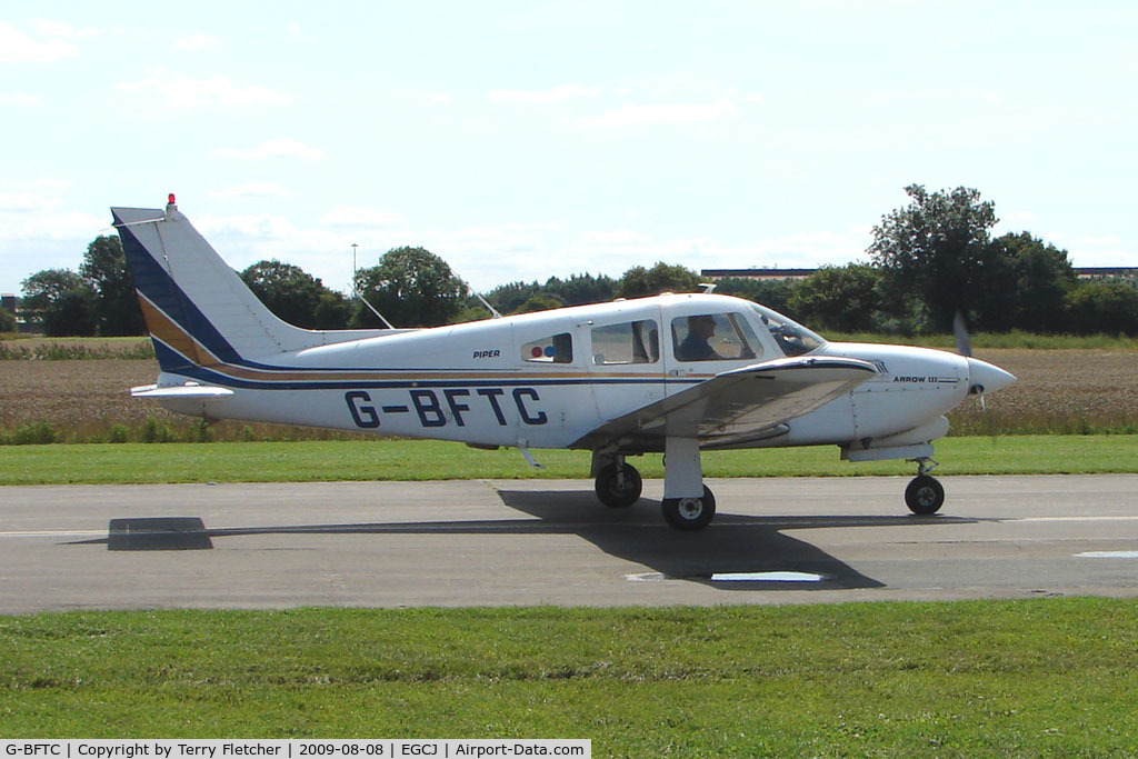 G-BFTC, 1978 Piper PA-28R-201T Cherokee Arrow III C/N 28R-7803197, Piper Pa-28R-201T - Visitor to Sherburn for the 2009 LAA Great Northern Rally