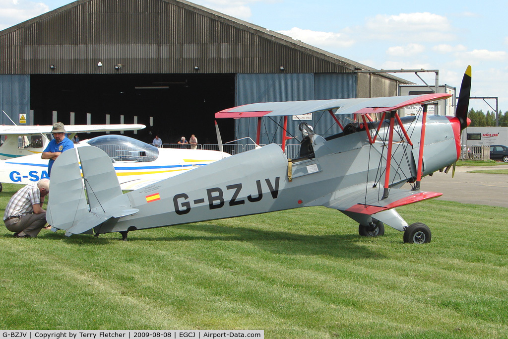 G-BZJV, 1957 CASA 1-131E Srs 1000 C/N 1075, Casa Jungmann - Visitor to Sherburn for the 2009 LAA Great Northern Rally