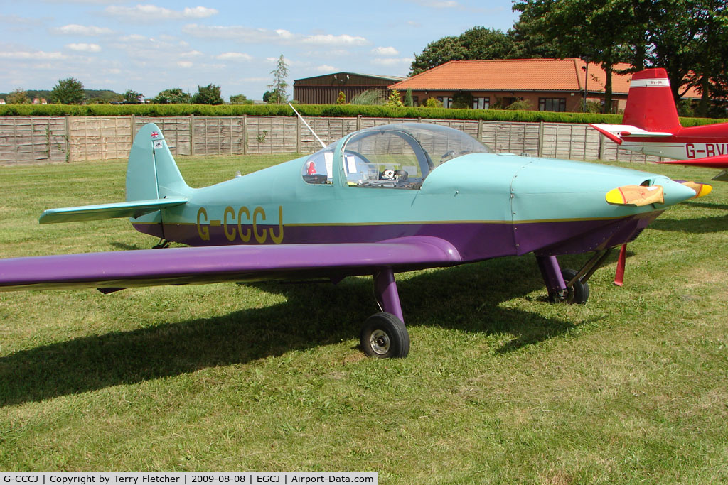 G-CCCJ, 2003 Nicollier HN-700 Menestrel II C/N PFA 217-13707, HN700 Menestrel II - Visitor to Sherburn for the 2009 LAA Great Northern Rally