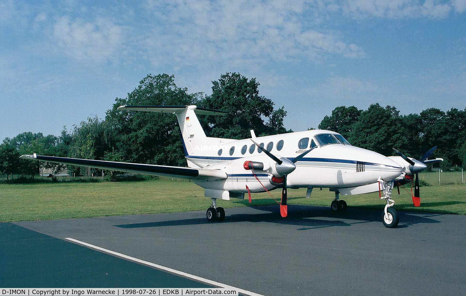 D-IMON, 1977 Beech 200 Super King Air C/N BB-276, Beechcraft 200 Super King Air at Bonn-Hangelar airfield