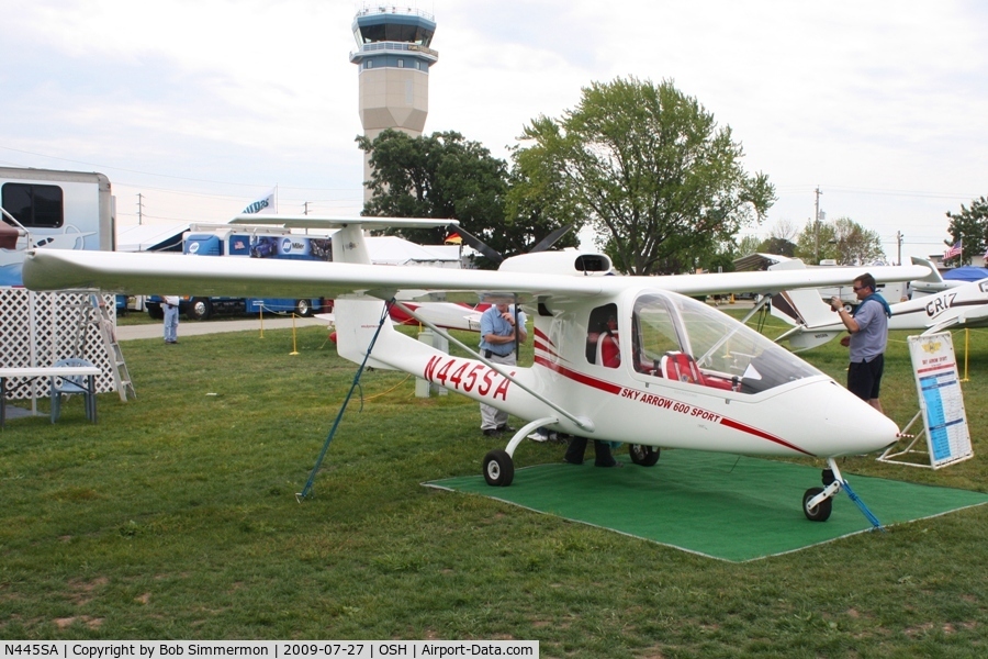 N445SA, 2007 Iniziative Industriali Italiane Sky Arrow 600 Sport C/N LSA008, Airventure 2009 - Oshkosh, Wisconsin
