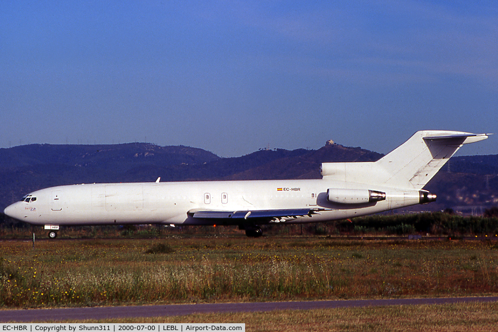 EC-HBR, 1974 Boeing 727-224 C/N 20662, Ready for take off rwy 02