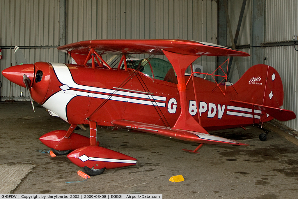 G-BPDV, 1970 Pitts S-1S Special C/N 27P, G-BRDV at EGBG