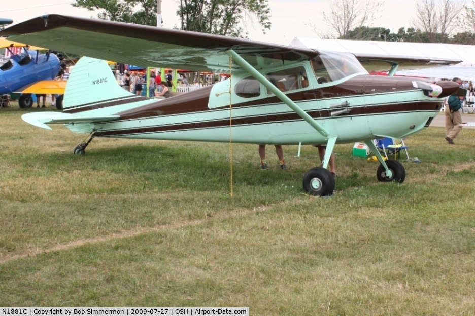 N1881C, 1953 Cessna 170B C/N 26025, Airventure 2009 - Oshkosh, Wisconsin