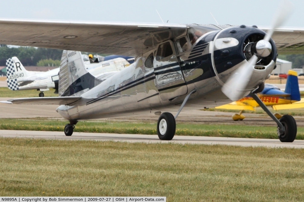 N9895A, 1950 Cessna 195A C/N 7598, Airventure 2009 - Oshkosh, Wisconsin