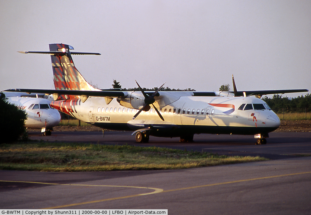 G-BWTM, 1995 ATR 72-202 C/N 470, Stored at the SIDMI facility in BenyHone Tartan c/s with titles on return to lessor...