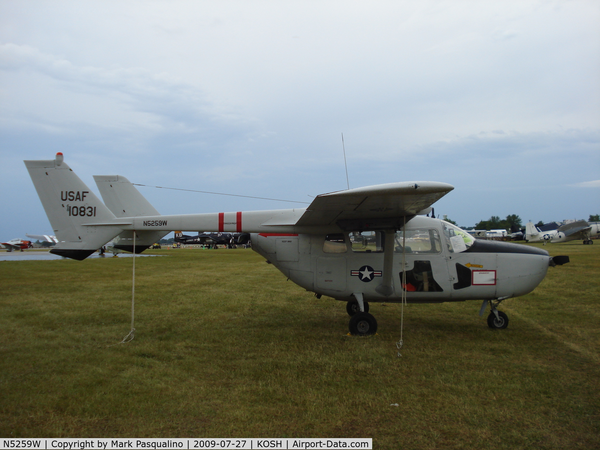 N5259W, 1968 Cessna M337B (O-2A) Super Skymaster C/N 337M-0196 (68-10831), Cessna 0-2A