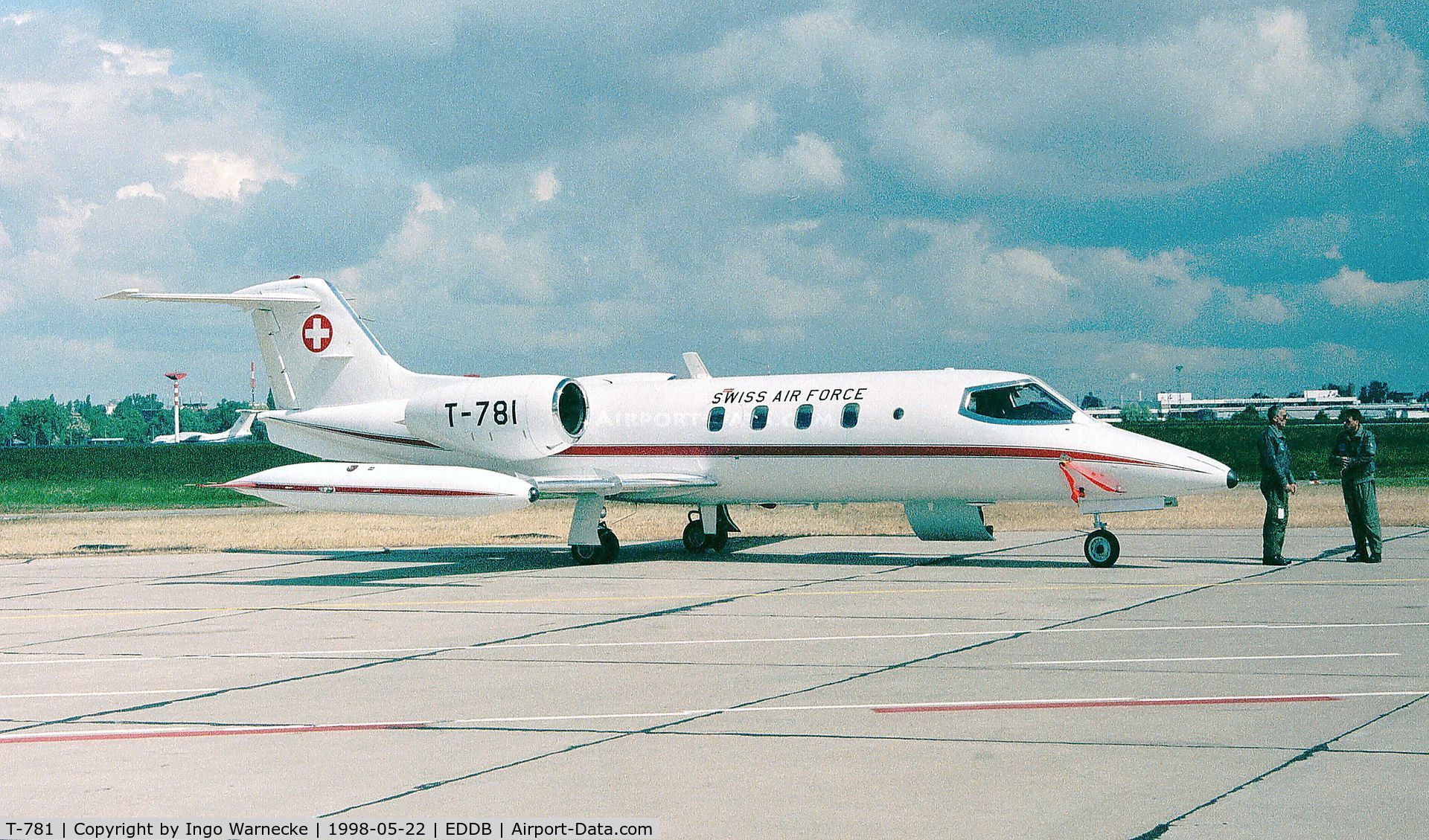 T-781, 1976 Learjet 35A C/N 35A-068, Gates Learjet 35A of the Swiss AF at the ILA 1998, Berlin