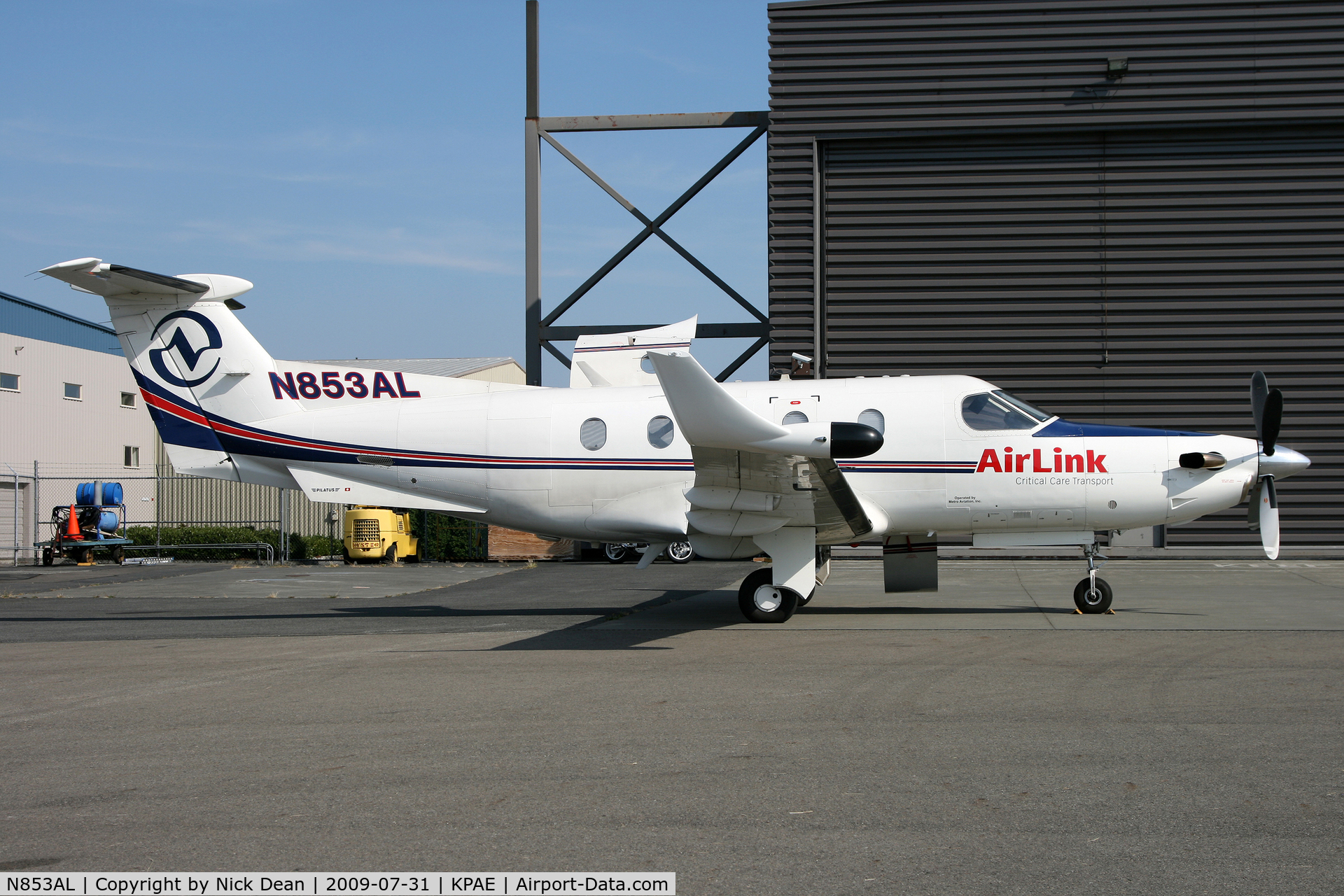 N853AL, 1996 Pilatus PC-12/45 C/N 168, KPAE