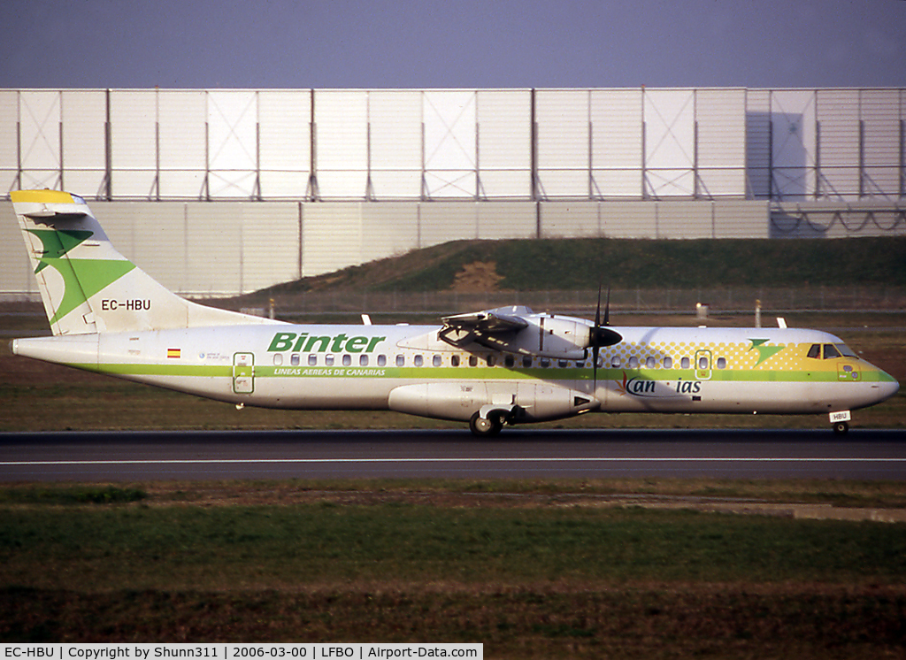 EC-HBU, 1995 ATR 72-212 C/N 459, Landing rwy 14R