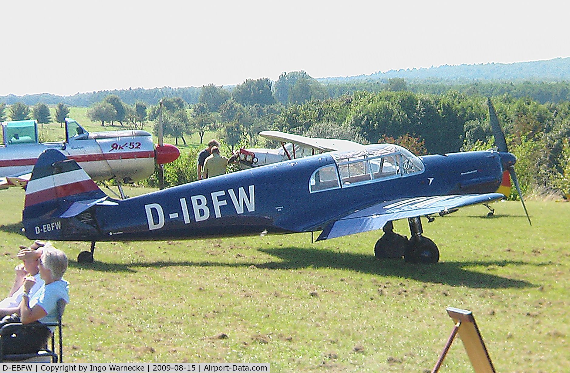 D-EBFW, 1937 Messerschmitt Bf-108 Taifun C/N 1561, Messerschmitt Bf 108B Taifun at the Montabaur airshow 2009