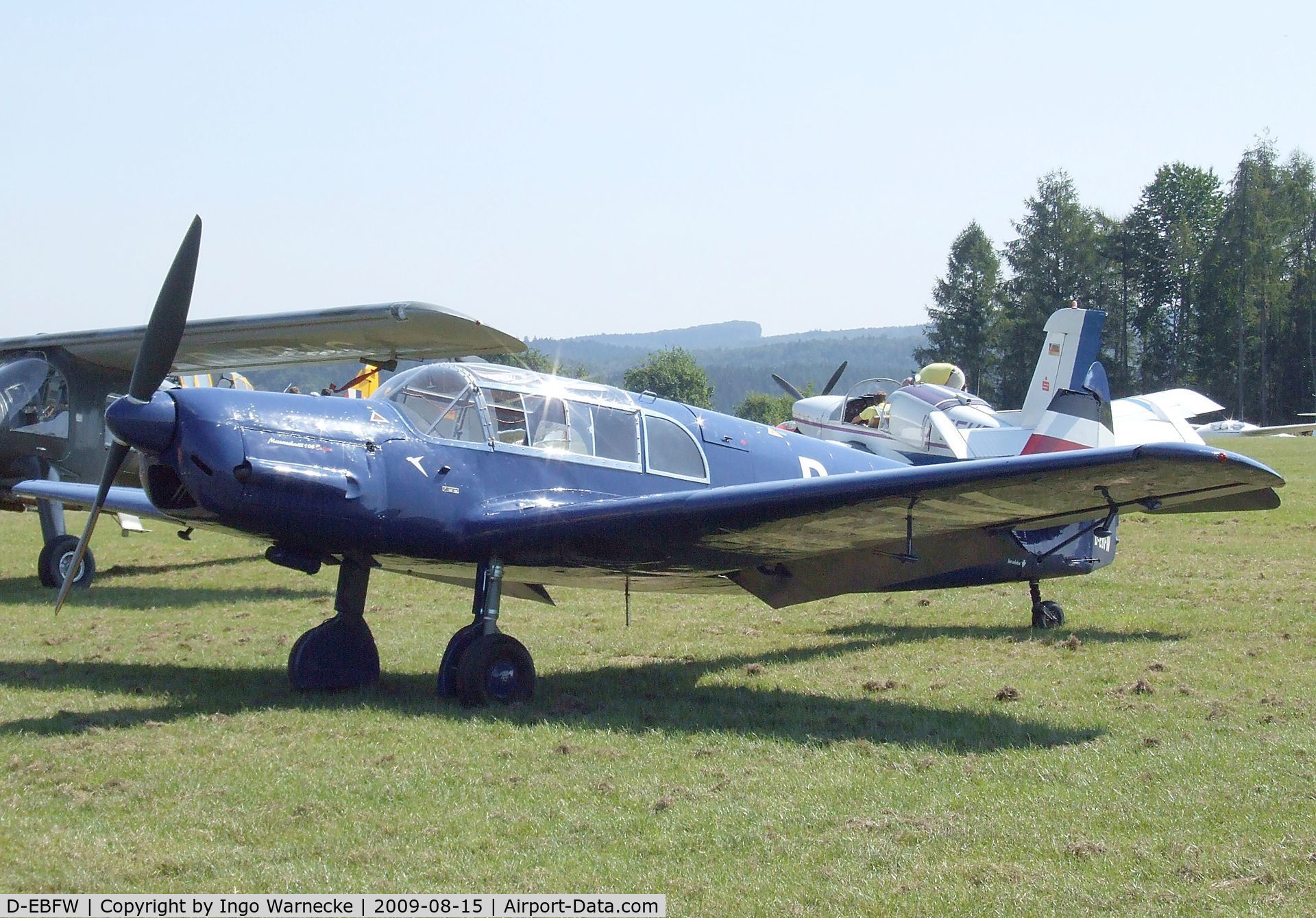 D-EBFW, 1937 Messerschmitt Bf-108 Taifun C/N 1561, Messerschmitt Bf 108B Taifun at the Montabaur airshow 2009