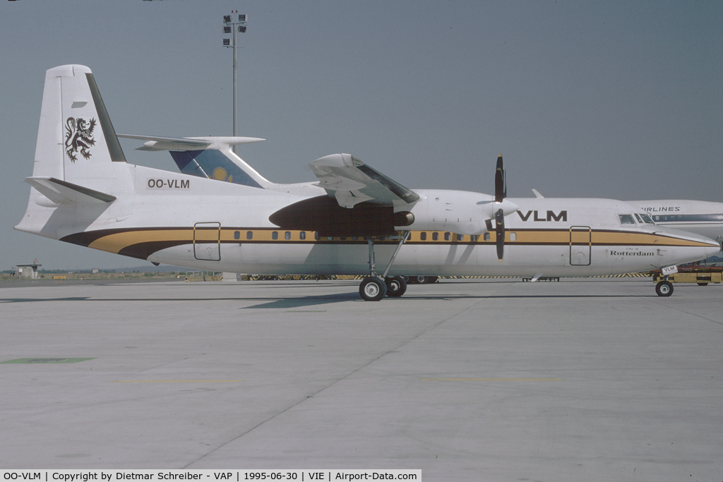 OO-VLM, 1988 Fokker 50 C/N 20135, VLM Fokker 50