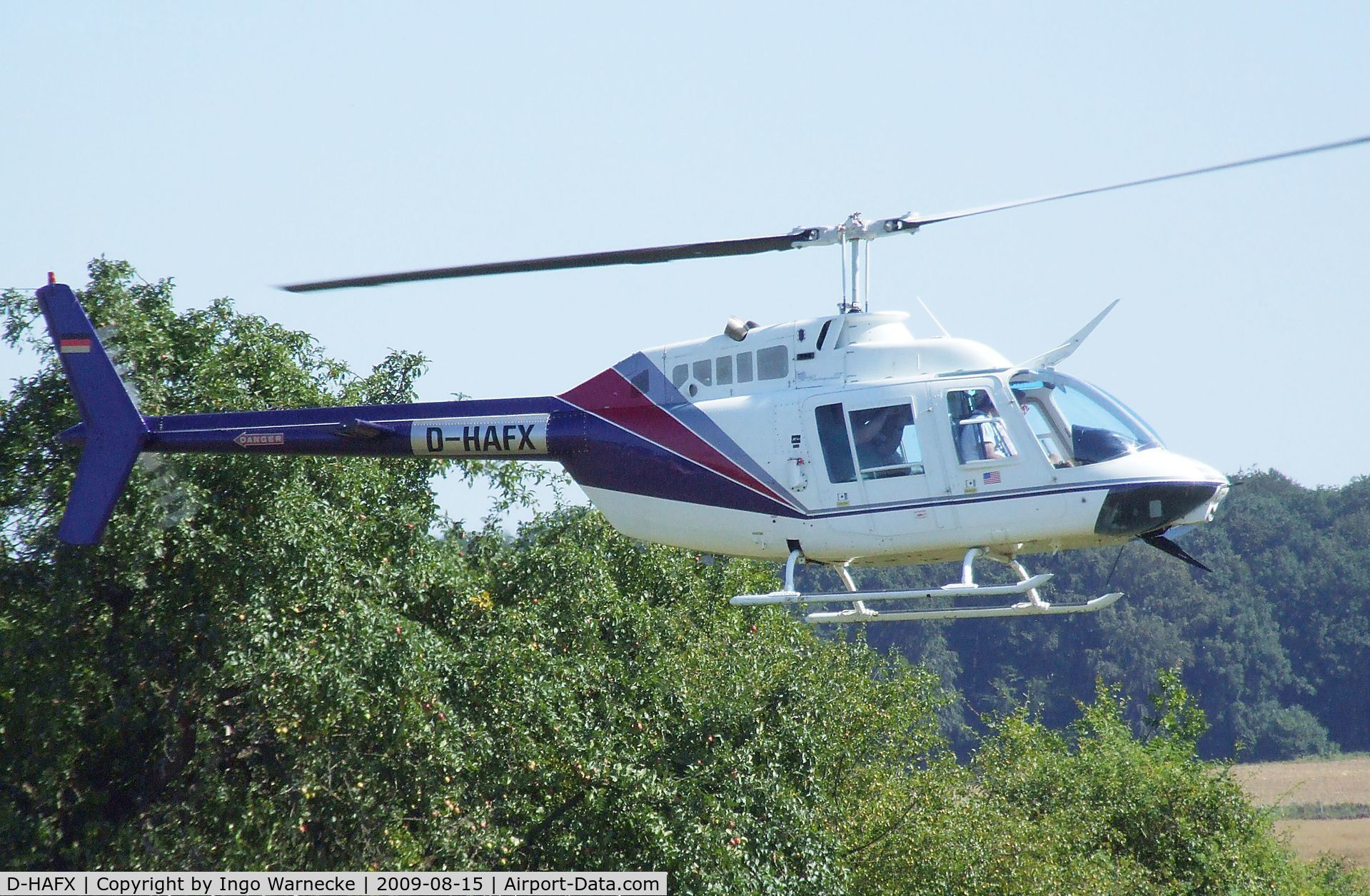 D-HAFX, Bell 206B JetRanger III C/N 3419, Bell 206B JetRanger of Agrarflug Helilift at the Montabaur airshow 2009