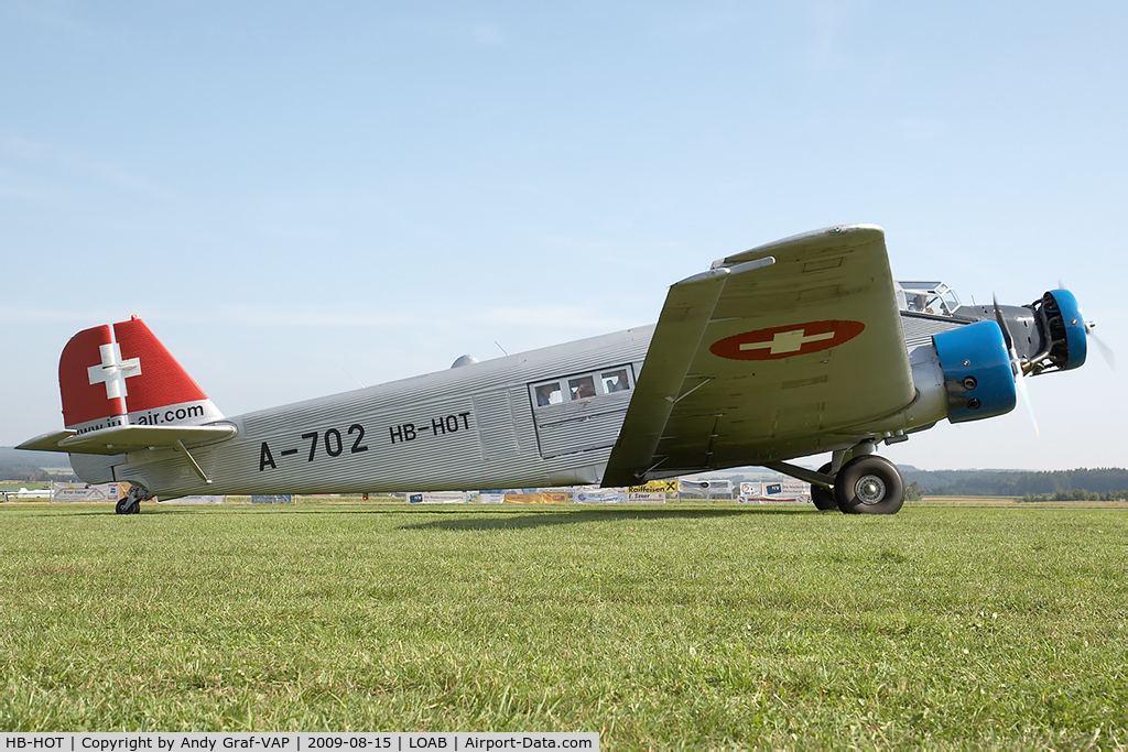 HB-HOT, 1939 Junkers Ju-52/3m g4e C/N 6595, JU Air JU52