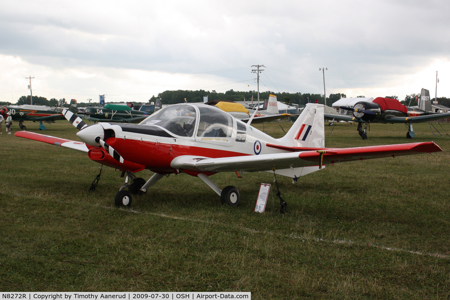 N8272R, 1972 Scottish Aviation Sk.61E Bulldog C/N BH100/164, 1972 Scottish Aviation SERIES 100 MDL 101, c/n: 164