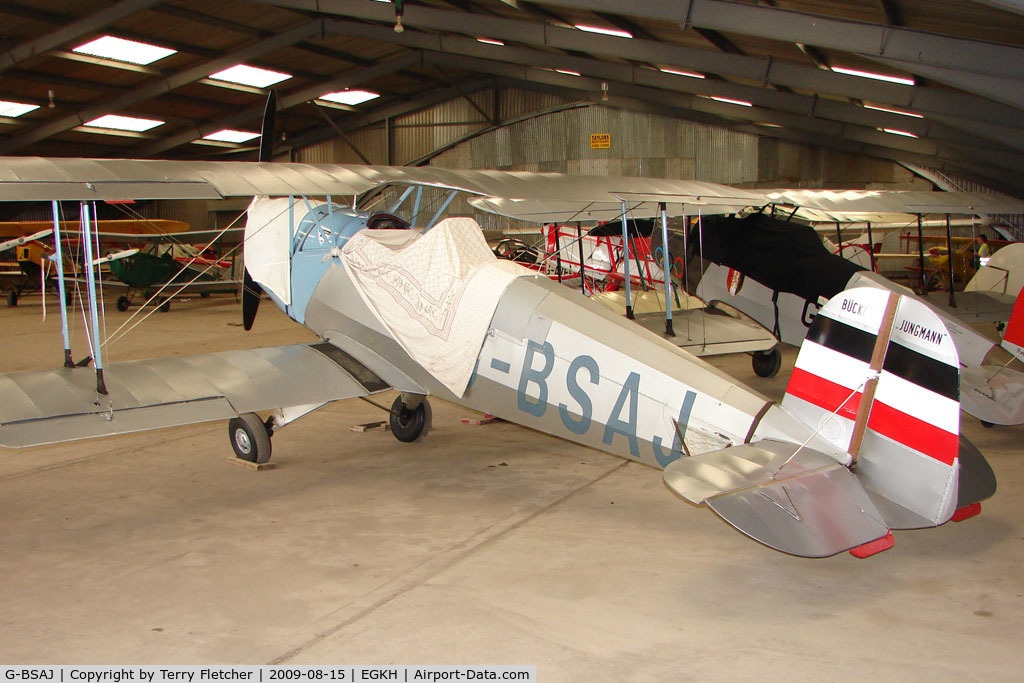 G-BSAJ, 1954 CASA 1-131E Jungmann C/N 2209, Casa Jungmann at Headcorn , Kent , UK