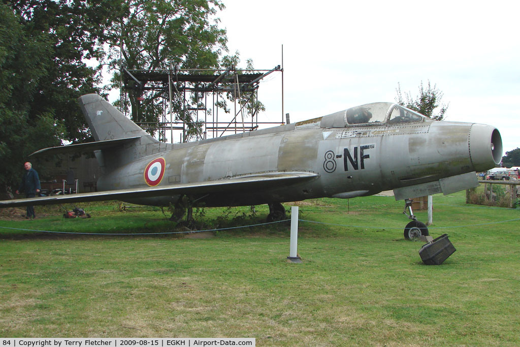 84, Dassault Mystere IVA C/N 84, Mystere preserved at Headcorn , Kent , UK
