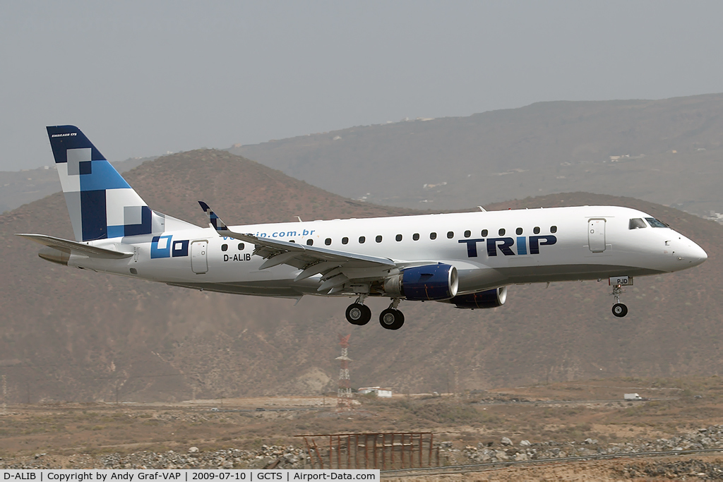 D-ALIB, 2003 Embraer 175LR (ERJ-170-200LR) C/N 17000017, TRIP EMB190