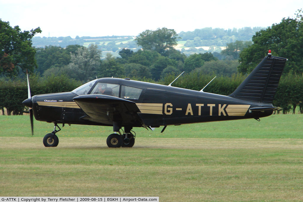 G-ATTK, 1966 Piper PA-28-140 Cherokee C/N 28-21959, Piper PA-28-140 at Headcorn , Kent , UK