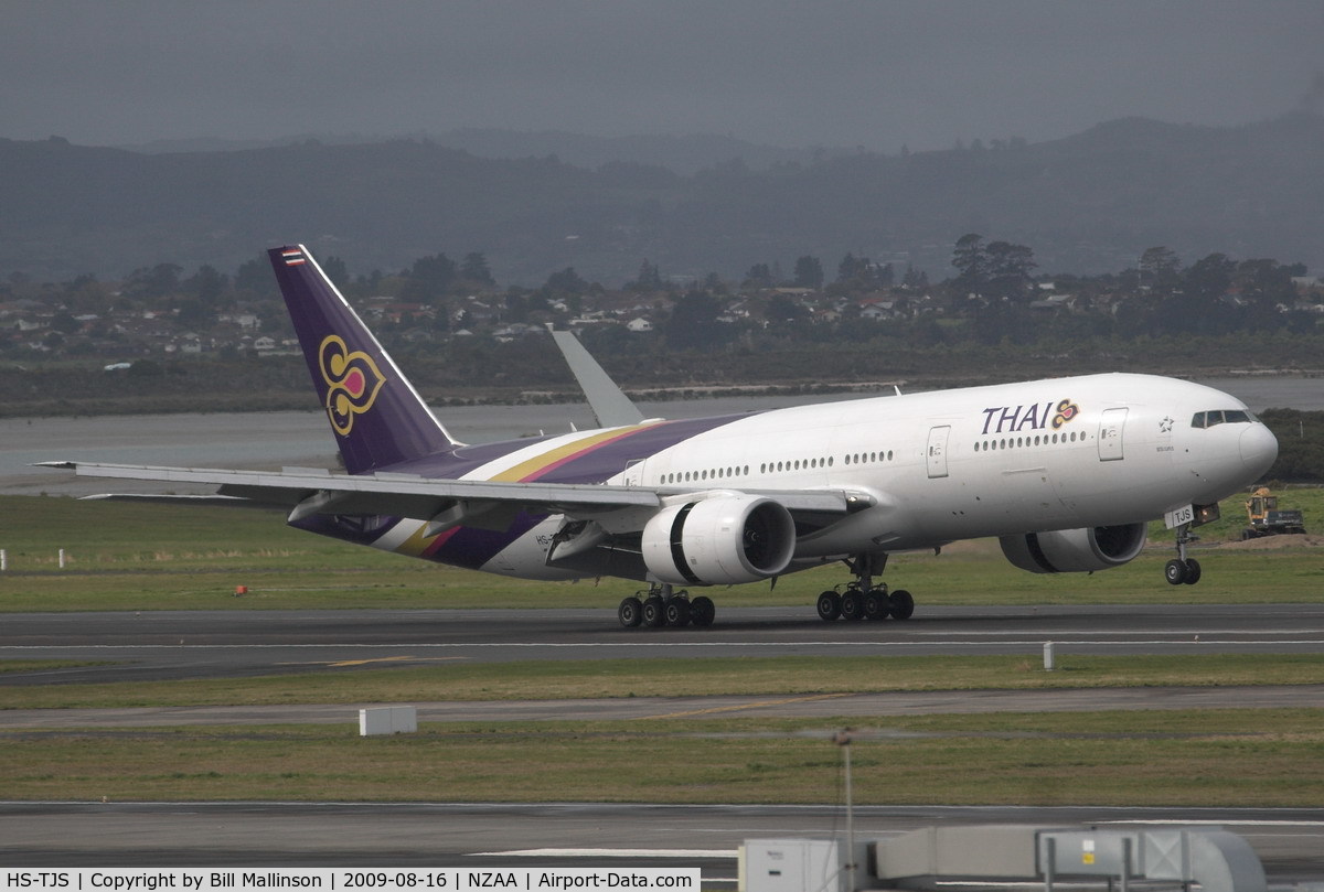 HS-TJS, 2006 Boeing 777-2D7/ER C/N 34587/595, Hope they have their winter wollies with them !