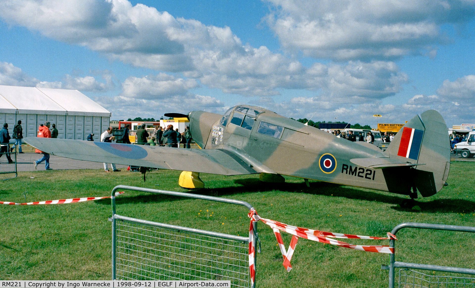 RM221, 1945 Percival P-31 Proctor 4 C/N FHM 141, Percival Proctor IV at Farnborough International 1998