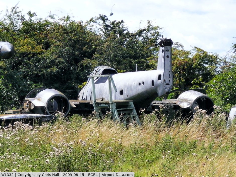 WL332, Gloster Meteor T.7 C/N Not found WL332, Gloster Meteor T7 abandoned and slowly rotting away at the defunct Jet Aviation Preservation Group