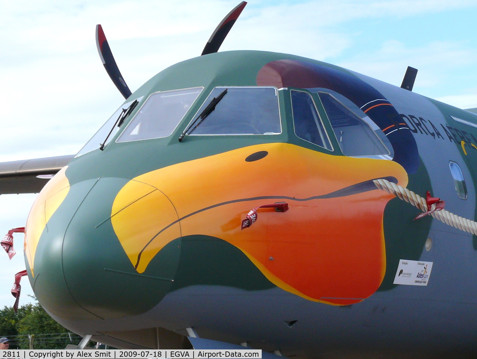 2811, 2009 CASA C-295M C-105A Amazonas C/N S-058, Casa C-105A Amazonas/C295 FAB2811 Brazilian Air Force dressed up as a pelican