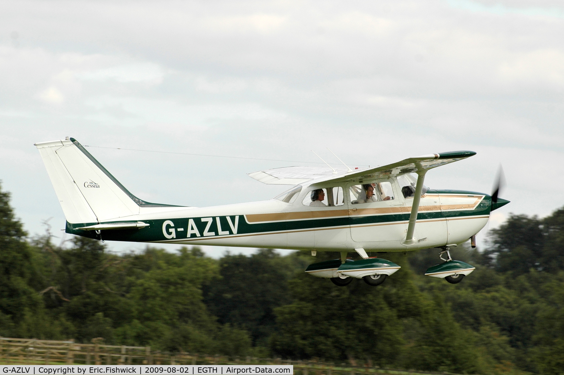 G-AZLV, 1969 Cessna 172K Skyhawk C/N 17257908, G-AZLV at Shuttleworth Military Pagent Air Display Aug 09