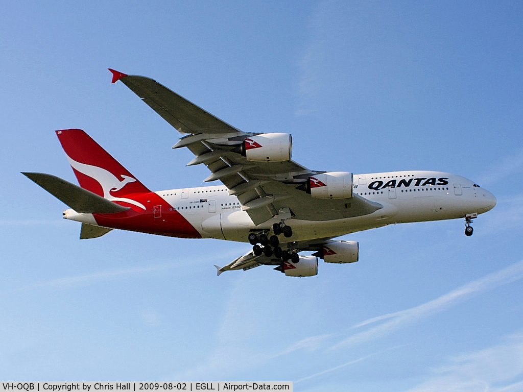 VH-OQB, 2008 Airbus A380-842 C/N 015, Qantas